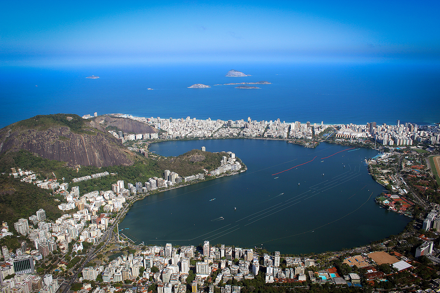 Amazing view from Corcovado, Rio de Janeiro, Brazil