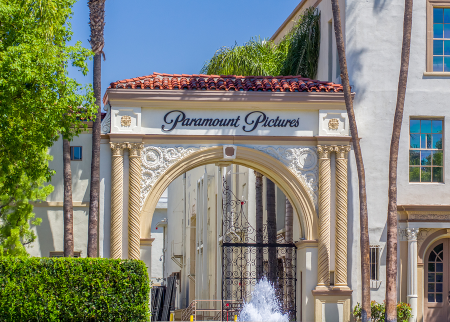 Paramount Pictures Entrance And Sign
